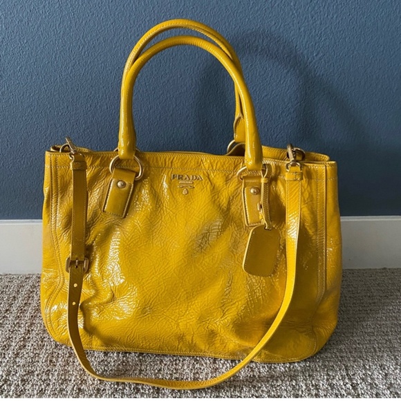 Prada Handbags - *SOLD* PRADA patent leather Naplak tote.